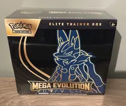 Pokemon TCG: Mega Evolution - Elite Trainer Box ETB - Lucario - New & Sealed - Image 1