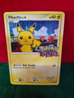 Pikachu - 7/16 - Pokemon Rumble - Holo Stamped - Pokemon TCG 2009 HP - Image 1