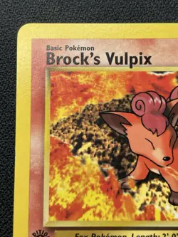 Pokemon Brocks Vulpix 37/132 1st Edition Gym Challenge NM / LP - Image 2