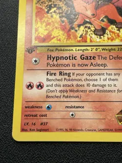 Pokemon Brocks Vulpix 37/132 1st Edition Gym Challenge NM / LP - Image 5