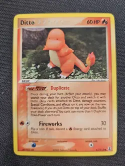 Pokemon Ditto Charmander 61/113 2005 Delta Species - Image 1