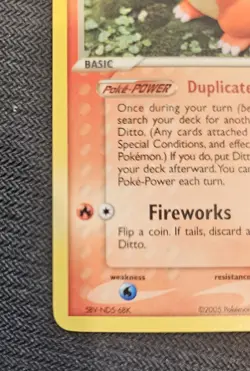 Pokemon Ditto Charmander 61/113 2005 Delta Species - Image 2