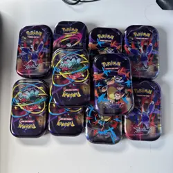 EMPTY x19 Pokemon TCG Mega Evolutions Mini Tin - Image 1