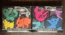 Pokemon Evolving Skies Sword & Shield Elite Trainer Box ETB Set of 2 Both Sealed - Image 1
