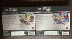 Pokemon Evolving Skies Sword & Shield Elite Trainer Box ETB Set of 2 Both Sealed - Image 2