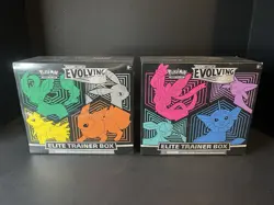 Pokemon Evolving Skies Sword Shield Elite Trainer Box ETB Set of 2, Sealed - Image 1