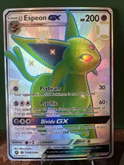 Espeon GX (SV60/SV94) - LP - Shiny - Full Art Rare - Hidden Fates - Pokemon TCG - Image 2