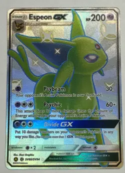 Espeon GX (SV60/SV94) - LP - Shiny - Full Art Rare - Hidden Fates - Pokemon TCG - Image 1