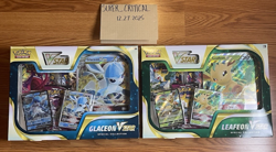 Pokemon TCG Glaceon & Leafeon VSTAR Special Collection - Set of 2 Factory Sealed - Image 1