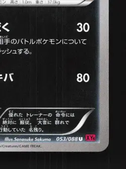 Mightyena 053/088 1st ED LP Phantom Gate Japanese Pokemon Card TCG - Image 3