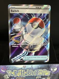 Pokemon Card Switch 123/094 Phantasmal Flames Full Art Trainer Near Mint - Image 1