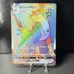 Boltund VMAX 267/264 Secret Rare Rainbow Holo Fusion Strike Pokemon Card NM - Image 1