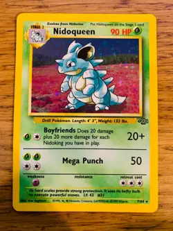 Nidoqueen (7/64) Holo Jungle Set Pokemon Card! FAST & FREE P&P! - Image 2