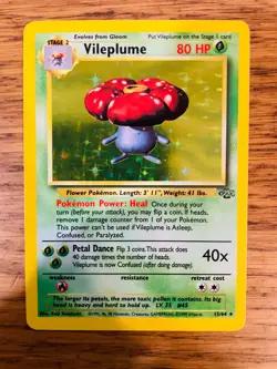 Vileplume (15/64) Holo Jungle Set Pokemon Card! FAST & FREE P&P! - Image 1