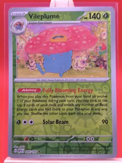 Vileplume 045/165 Scarlet & Violet 151 Reverse Holo Rare Pokemon Card * New * - Image 1