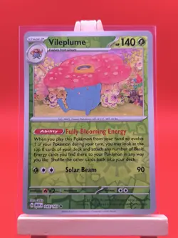 Vileplume 045/165 Scarlet & Violet 151 Reverse Holo Rare Pokemon Card * New * - Image 2
