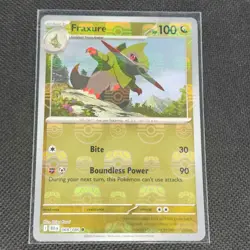 Fraxure - 069/086 - Masterball Holo - Black Bolt - Pokemon Card - NM/M - Image 1