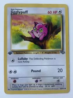 Jigglypuff 54/64 Jungle 1st Edition Regular Pokemon TCG Card - Image 1