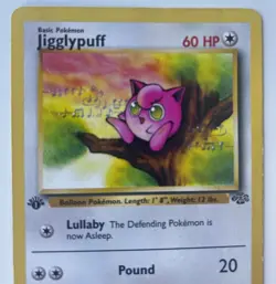 Jigglypuff 54/64 Jungle 1st Edition Regular Pokemon TCG Card - Image 3