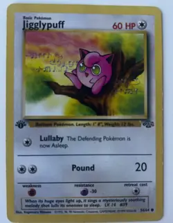 Jigglypuff 54/64 Jungle 1st Edition Regular Pokemon TCG Card - Image 4