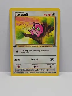 Pokemon TCG Jigglypuff 1st Edition Jungle Card 54/64 Regular Common WOW - Image 1