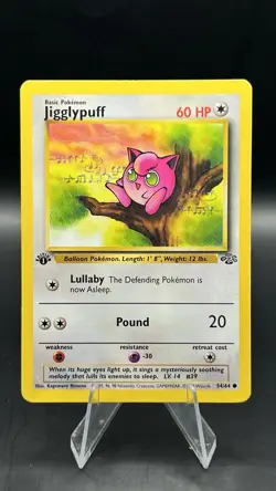 Pokemon TCG Jigglypuff 1st Edition Jungle Card 54/64 Regular Common - Image 1