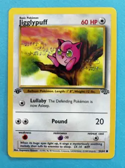 Jigglypuff 54/64 Jungle 1st Edition Regular Basic Pokemon TCG Card 60 HP - Image 1