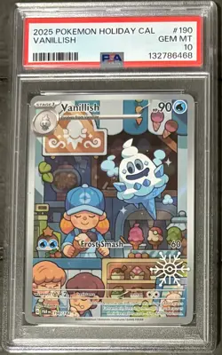 PSA 10 2025 POKEMON HOLIDAY CALENDAR #190 VANILLISH - Image 1