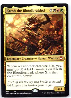 #345 Kresh the Bloodbraided Commander: Streets of New Capenna Mythic - Image 1