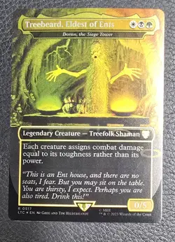 Foil Treebeard, Eldest of Ents - Doran, the Siege Tower (Borderless) Commander - Image 1