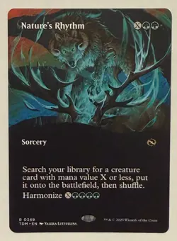 Nature's Rhythm Borderless - Tarkir: Dragonstorm MTG - Image 1