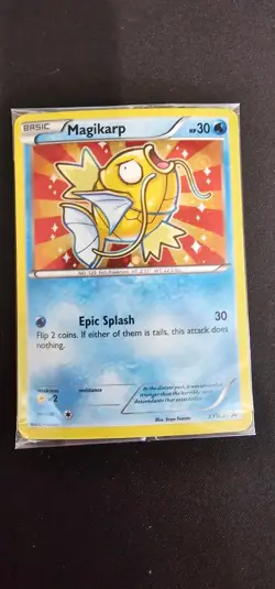 2016 Pokemon 🎏 Magikarp XY143 Holo XY Black Star Promo Sealed ✨ Shiny Magikarp - Image 1