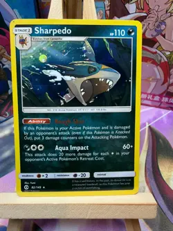 Sharpedo 82/149 Holo Rare Sun & Moon Pokemon NM - Image 1