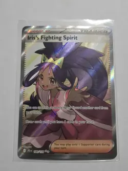 Iris's Fighting Spirit 180/159 Journey Together Pokemon Holo Foil Rare Nice! - Image 1