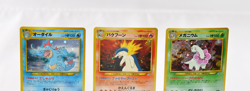 Pokemon card Meganium Typhlosion Feraligatr No.154 157 160 Japanese LP Swirl×2 - Image 3