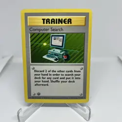 Pokemon Card - Computer Search Base Set (Shadowless) 71/102 Rare 1st Edition - Image 1