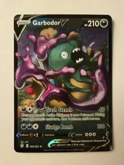 Pokemon Garbodor V 100/203 - SWSH07: Evolving Skies - Ultra Rare - Image 1