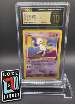 Mew Black Star Promo 8 Pokemon 2000 CGC 10 Pristine - Image 1