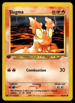 Slugma 082/105 1st Edition Neo Destiny Pokemon - Image 1