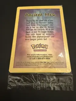 SEALED Ancient Mew Pokemon New Movie Promo Double Holo Foil 1999-2000 Card - Image 4