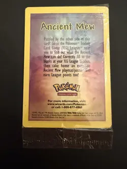 SEALED Ancient Mew Pokemon New Movie Promo Double Holo Foil 1999-2000 Card - Image 5