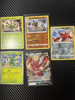 5x Scyther Scizor Lot Pokemon Cards Collection Set - Image 1