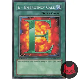 Yugioh E - Emergency Call DP03-EN017 Common 1st Edition NM - Image 1