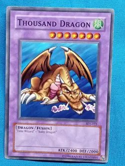 YuGiOh Cards - Thousand Dragon - SDJ-023 **Near Mint** - Image 1