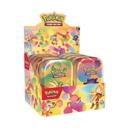 POKEMON TCG Scarlet & Violet 151 SEALED DISPLAY OF 10 MINI TIN - ENGLISH Damaged - Image 1