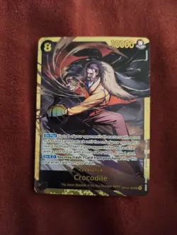 Crocodile OP14-120 Secret Alternate Art The Azure Sea's Seven Sec One Piece - Image 1