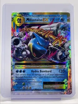 M BLASTOISE EX 2016 POKEMON XY EVOLUTIONS ULTRA RARE HOLO A 22/108 Q5404 - Image 1