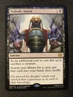 MTG Diabolic Intent BRO The Brothers' War 089/287 NM FREE SHIPPING! - Image 1