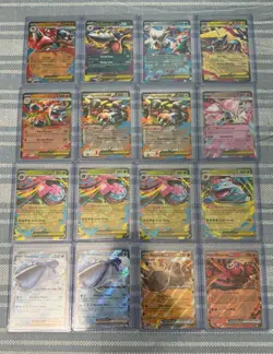 Pokemon Card Lot Of 16 - Mega ex & ex Cards - Venusaur, Lucario, Kangaskhan, Etc - Image 1