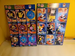 Burger King Pokemon Promo Trivia Cards 1999 RARE Vintage SHEET #12 Lot Of 2 - Image 1